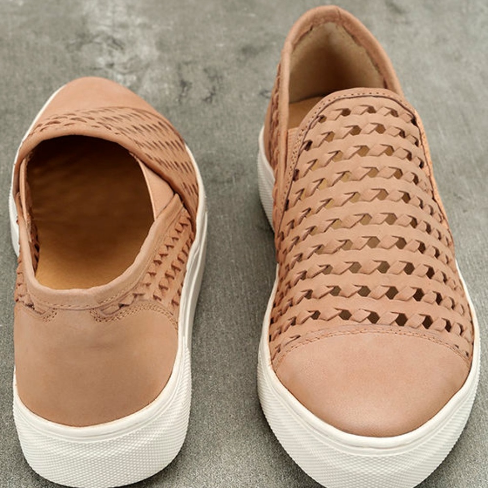 Seychelles Latest Nude Leather Slip-On Sneakers